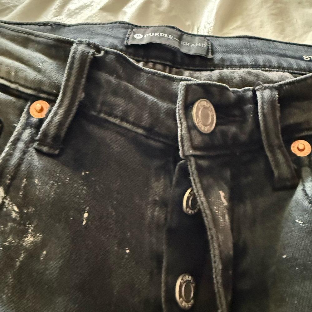 Distressed Purple Brand Jeans - Picture 6 of 10
